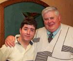 George Farragher and PJ Timlin pictured at the Threshing Social in the Dalton Inn Hotel Claremorris.  Photo: Michael Donnelly.