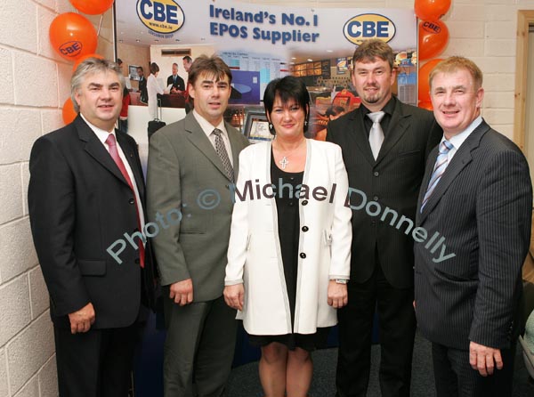 Concannon family members pictured at the official opening and Blessing of CBE's new Head Office and Research and Development Centre IDA Business Park Claremorris, from left Gerry, Cathal, Bernie, Colm, and John Concannon. Photo:  Michael Donnelly