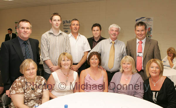 Pictured at the official opening of CBE's new Head Office and Research and Development Centre in Claremorris, front from left: Elaine Murray, Geraldine Brown, Catherine Keenan, Mary Cassidy and Carmel Murray; At back from left: Joe Murray, Michael Brown, Gerry Keenan, Colin Murray, Dominic Cassidy and Seamus Murray Financial Controller and Group Director CBE. Photo:  Michael Donnelly