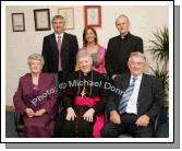 Pictured at the official opening of CBE's new Head Office and Research and Development Centre in the IDA Business Park, Claremorris, at back from left: Gerry Concannon, CEO and Chairman of CBE, and his wife Catherine and his uncle Monsignor Cathal Brennan, (who travelled 6,000 miles from Portland Oregon USA) At front are parents Myra and Joe Concannon and Archbishop of Tuam, Most Rev. Dr Michael Neary, D.D;. Photo:  Michael Donnelly