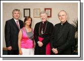 Pictured at the official opening of CBE's new Head Office and Research and Development Centre in the IDA Business Park, Claremorris,  from left: Gerry Concannon, CEO and Chairman of CBE , and his wife Catherine Concannon; Archbishop of Tuam Most Rev. Dr Michael Neary, D.D.; and  Monsignor Cathal Brennan  (Gerry's uncle who travelled 6,000 miles from Portland Oregan USA); Photo:  Michael Donnelly