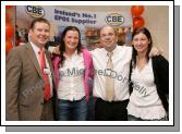 Marcella and Christina Heffernan of the Mayo ladies Senior Football team pictured just after training with Seamus Murray Financial Controller CBE  and Sean Kenna Director of CBE at the official opening of CBE's new Head Office and Research and Development Centre IDA Business Park Claremorris. Photo:  Michael Donnelly