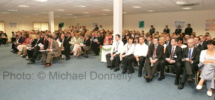 A section of the guests, management and staff at the official opening, blessing and Mass of Thanksgiving of CBE's new Head Office and Research and Development Centre, IDA Business Park Claremorris. Photo:  Michael Donnelly