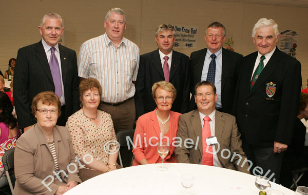 Members of the Mayo GAA County Board pictured at the official opening and Blessing of CBE's new Head Office and Research and Development Centre IDA Business Park Claremorris, back from left: JP Lambe, treasurer; James Waldron, chairman; Gerry Concannon CEO and director CBE; Sean Feeney, County Secretary; and PJ McGrath, Vice president Connacht Council and Former chairman Mayo GAA County Board; At front: Rita Lambe, Pauline  Waldron, Mary Feeney, and Seamus Murray, Financial Controller and Director CBE. 