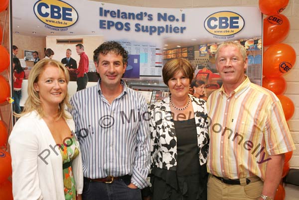 Pictured at the official opening of CBE's new Head Office and Research and Development Centre, IDA Business Park Claremorris, from left: Sharon Grehan, Claregalway, George Weir, Ballina, Catherine and Christy Fitzpatrick Galway