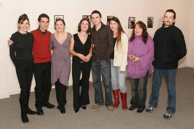 Members of the Hopkins family pictured at the official opening of the Exhibition "Reclaiming the Serpent" by Caroline Hopkins, Castlebar in the Linenhall Art Centre Castlebar, from left: Noreen, Jude, Jacqueline, Caroline (artist); Barry, Mary, Mrs Noreen Hopkins and Michael Hopkins.  Photo: Michael Donnelly.
