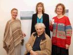 Alana ORegan, Enniscrone, Mervyn Clarke Easkey, Sue Wright, The Quay, Westport and Sabine Hiller Westport, pictured at the official opening of Hazel Walkers Exhibition of  Small Paintings in the Linenhall Arts Centre Castlebar. The Exhibition runs until 22nd December. Photo: Michael Donnelly


