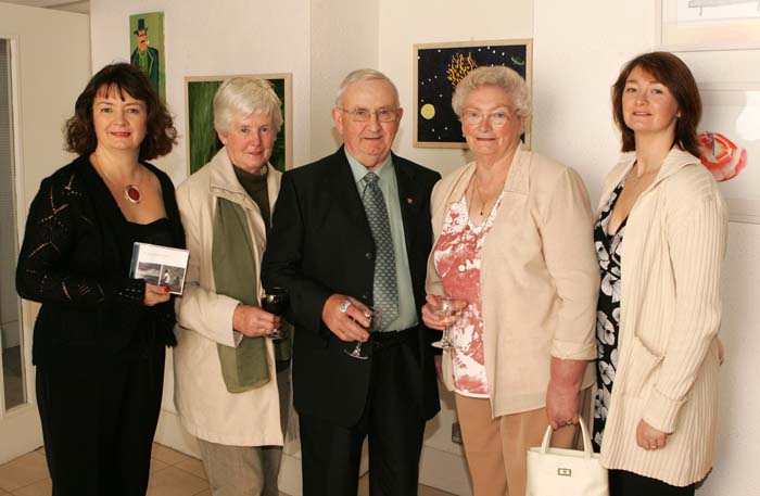 Pictured at the launch /reading of Poetry CD "A Disturbance of Poets" featuring  poems by thirteen Mayo Poets in the Linenhall Arts Centre Castlebar, (all proceeds of sale of CD going to Hospice Africa Uganda), from left: Brid Quinn, Project Director; Pat Kelly, Woodfield; Joe, Nellie and Noreen Quinn. Photo:  Michael Donnelly