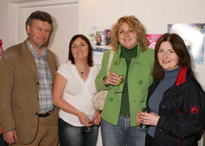 Pictured at the launch /reading of Poetry CD "A Disturbance of Poets" featuring poems by thirteen Mayo Poets in the Linenhall Arts Centre, Castlebar, from left: Ger Reidy, Westport; and  Mary Derrig, Mary T McDonnell and Tracey Scanlon, Castlebar. Photo:  Michael Donnelly