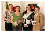 Pictured at the launch /reading of Poetry CD, "A Disturbance of Poets" featuring  poems by thirteen Mayo Poets, in the Linenhall Arts Centre Castlebar, (all proceeds of sale of CD going to Hospice Africa Uganda), from left: Caroline Staunton, Castlebar; andrea Heneghan, Westport; Ada Farrar, President Students Union GMIT Castlebar and Teresa Costello Westport. Photo:  Michael Donnelly
