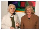 Madeleine Jordan  and Mary McCombs, Westport pictured at the launch /reading of Poetry CD, "A Disturbance of Poets" featuring  poems by thirteen Mayo Poets in the Linenhall Arts Centre, Castlebar, (all proceeds of sale of CD going to Hospice Africa Uganda). Photo:  Michael Donnelly