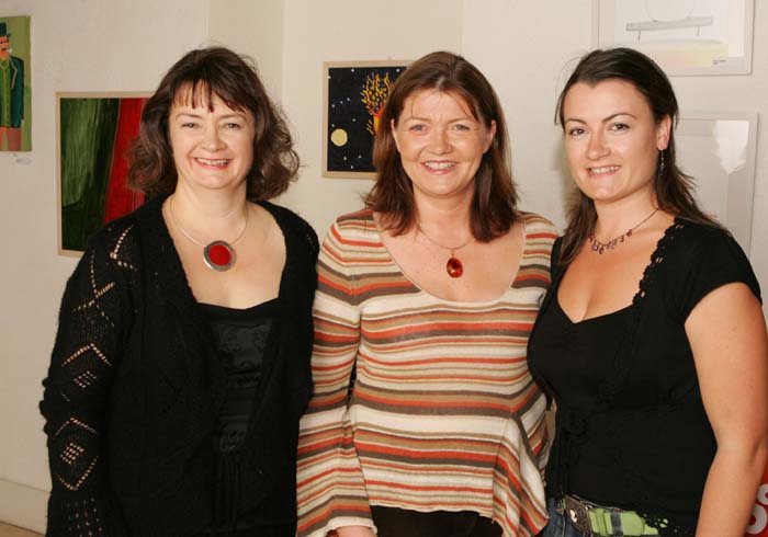 Pictured at the launch /reading of Poetry CD "A Disturbance of Poets" featuring poems by thirteen Mayo Poets in the Linenhall Arts Centre, Castlebar, from left: Brid Quinn, Project Director; Fiona Murphy and Ernestine Duffy Castlebar. Photo:  Michael Donnelly