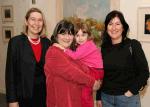 Pictured at the official opening of  Thirsting for Light and exhibition by Mary Lee Murphy, in the Linenhall Art Centre Castlebar, from left: Marie Farrell, Director Linenhall Arts Centre; Maura Connolly, Administrator Linenhall Arts Centre, Aisling OConnor  Leitrim and Margaret Connolly, Belfast; Photo Michael Donnelly 