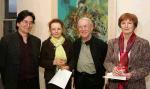 Pictured at the official opening of  Thirsting for Light and exhibition by Mary Lee Murphy, in the Linenhall Art Centre Castlebar, from left Michael Rainsford Sligo; Mary Conroy, Carraroe Co Galway, Tom Widger Waterford and Deirdre Mullen, Castlebar. Photo Michael Donnelly 