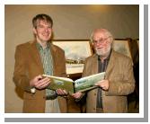 Artist John McHugh and book author Michael Mullen pictured at the launch of Michaels book "Mayo"  in the Linenhall Arts Centre, Castlebar. Photo: Michael Donnelly