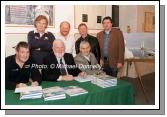 Group of Seafarers pictured at the "Northabout" book launch in the Linenhall Arts Centre by Northabout skipper Jarlath Cunnane, front from left: Rory Casey, Jarlath Cunnane, and James Cahill, At back: Michael Brogan, Tom Moran, Eoin McAllister and Brendan Minish. Photo:  Michael Donnelly 