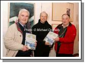 Pictured at the "Northabout" book launch in the Linenhall Arts Centre Castlebar from left: Noel O'Neill and PJ Maloney Castlebar and Michael O'Sullivan Westport