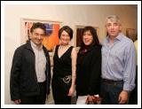 Pictured at the official opening of "thus spoke the silent spaces" an exhibition of recent work by Tracy Sweeney Castlebar in the Linenhall Arts Centre, Castlebar, from left: Cathal Groonell, Tracy Sweeney, Artist; Maire Kelly and Pat Sweeney. Photo:  Michael Donnelly