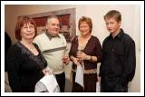 Pictured at the official opening of  "thus spoke the silent spaces" an exhibition of recent work by Tracy Sweeney Castlebar in the Linenhall Arts Centre, Castlebar, from left: Mary and Donagh O'Reilly Claremorris, and Josephine and Jamie Togher Kilcolgan Galway. Photo:  Michael Donnelly