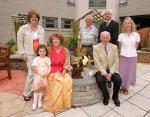 Pictured at the official opening of Exhibition by Sally McKenna at Mayo General Hospital, Castlebar from left Eileen Fitzgerald, Arts committee MGH, Eilish Corless, Sally McKenna artist, Brian Mooney, Helena Carter Arts committee At back Adrian Lenehan and Joe Kelly. Photo Michael Donnelly