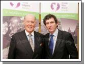 Joe Kennedy chairman of Ireland West Airport Knock Pictured with deputy Jerry Cowley TD at the launch of scheduled Transatlantic Services to New York and Boston. Photo:  Michael Donnelly