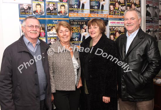 Pictured at "The Buddy Holly Story" in the Castlebar Royal Theatre and Event Centre, Castlebar, from left: Nick and Mai Lawless, Galway and Anne and Martin Lawless, Castlebar. Photo:  Michael Donnelly