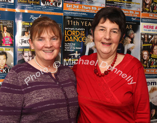 Ellie Gallagher and Nuala Matthews, Crossmolina pictured at The Buddy Holly Story in the Castlebar Royal Theatre and Event Centre,Photo:  Michael Donnelly