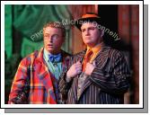 Brendan Duignan as Ko-Ko  and Patrick Howley as Pooh-Bah in a  scene from Ballinrobe Musical Society production of "Hot Mikado" in Ballinrobe Community School, last Sunday night, the production is staged every night till Saturday 24th February. Photo:  Michael Donnelly