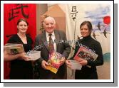 Helping out at Ballinrobe Musical Society production of "Hot Mikado" in Ballinrobe Community  School, from left: Aideen O'Shea, Tony Walkin and Kate McGuinness