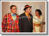 Brendan Duignan as Ko-Ko, Patrick Howley as Pooh-Bah and Sinead Heneghan as Pitti-Sing  have a quick rehearsal  before doing their scene from Ballinrobe Musical Society production of "Hot Mikado" in Ballinrobe Community School, last Sunday night, the production is staged every night till Saturday 24th February. Photo:  Michael Donnelly