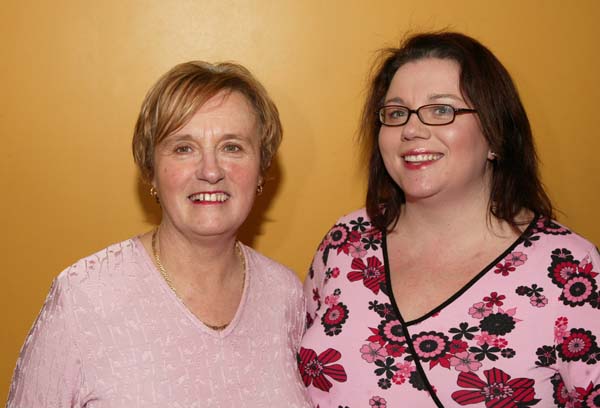 Mary Cresham and Lorraine Hall, Castlebar pictured at the MWR Tsunami Relief Concert in the TF Royal Hotel and Theatre Castlebar. Photo Michael Donnelly