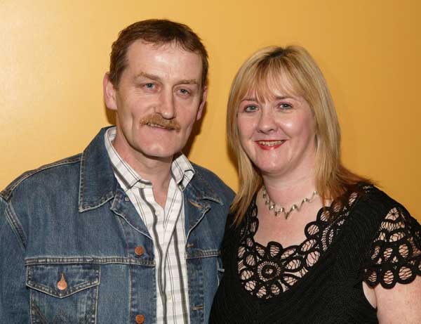 James and Eileen Fannon, Ballaghaderreen pictured at the MWR Tsunami Relief Concert in the TF Royal Hotel and Theatre Castlebar. Photo Michael Donnelly