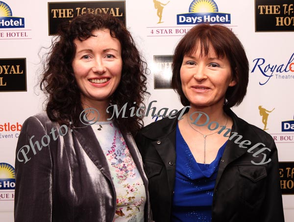 Cousins Edel McAndrew, Castlebar and Mary Kenny Oughterard, Galway pictured at "Here & Now "(The Original 80's acts Live in Concert) in the Castlebar Royal Theatre and Event Centre. Photo:  Michael Donnelly