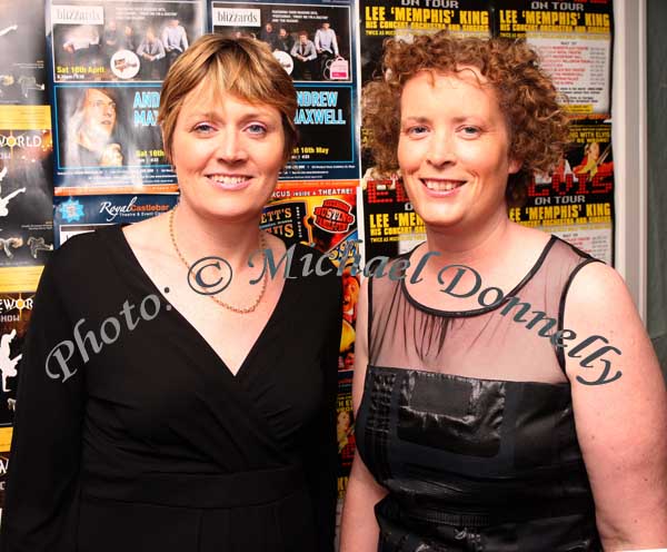 Joanne Sheridan, Claremorris and Aoife Macken, Kilmaine, pictured at "Here & Now "(The Original 80's acts Live in Concert) in the Castlebar Royal Theatre and Event Centre. Photo:  Michael Donnelly