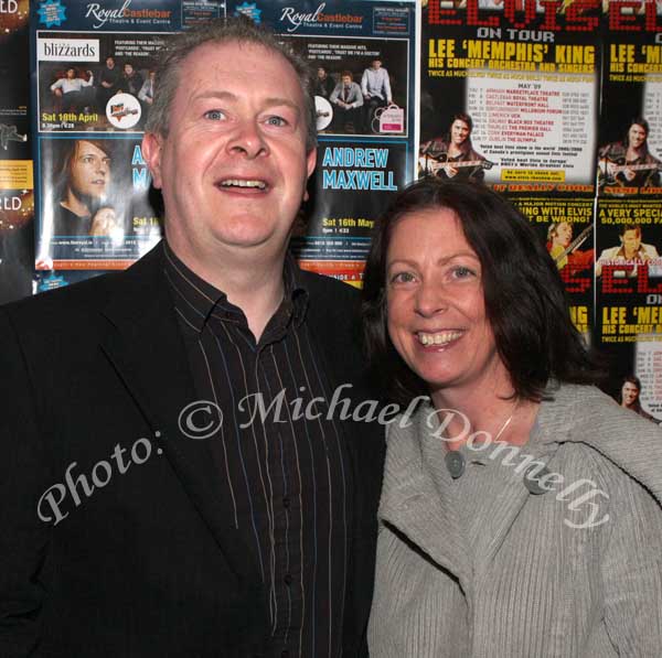 Declan and Sarah Durcan Castlebar, pictured at "Here & Now "(The Original 80's acts Live in Concert) in the Castlebar Royal Theatre and Event Centre. Photo:  Michael Donnelly