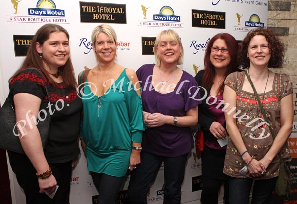 Mullingar Ladies pictured at "Here & Now "(The Original 80's acts Live in Concert) in the Castlebar Royal Theatre and Event Centre, from left: Susan Forde,  Martin Cocoman Rhode, Offaly; Eithne Forde, Marie Forde and Joanne Forde, Mullingar. Photo:  Michael Donnelly
