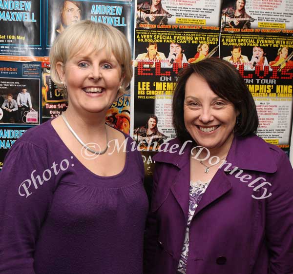 Maria Morahan and Carmel Kernan Castlebar, pictured at "Here & Now "(The Original 80's acts Live in Concert) in the Castlebar Royal Theatre and Event Centre. Photo:  Michael Donnelly