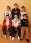 Castlebar Pantomime Sindbad 2006 - The 6 brave young men of the Junior Chorus.  Photo: Michael Donnelly.