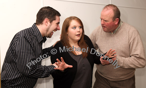  Laura Cuffe as Princess Miranda with Philip McDonagh  and James Murray in Castlebar Pantomimes Puss In Boots. Photo:  Michael Donnelly