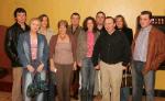 Group from Belmullet pictured at "Rebecca Storm singing the Barbara Streisand Songbook" in the TF Royal Theatre Castlebar, from left: Dave Linehan, Dervla Barrett, Aideen  Linehan, Eileen Cowman  Pat Cowman, Rose Kennedy, Gordon Barrett,  Kevin Kennedy,  Brona Tallott, and Harold Barrett.  Photo: Michael Donnelly.