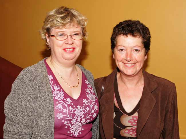 Colette Keane and Loretta Trayers Tuam, pictured at "Rebecca Storm singing the Barbara Streisand Songbook" in the TF Royal Theatre Castlebar.  Photo: Michael Donnelly.