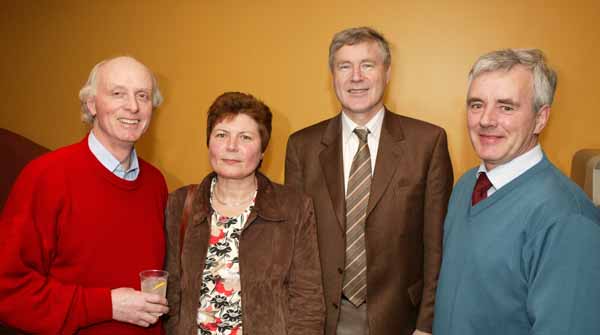 Fr Pat Donnellan, Islandeady, Ursula and Dr John Canavan Castlebar, and Peter Donnellan Galway, pictured at  the Roger Whittaker Concert in the TF Royal Hotel and Theatre Castlebar. Photo Michael Donnelly