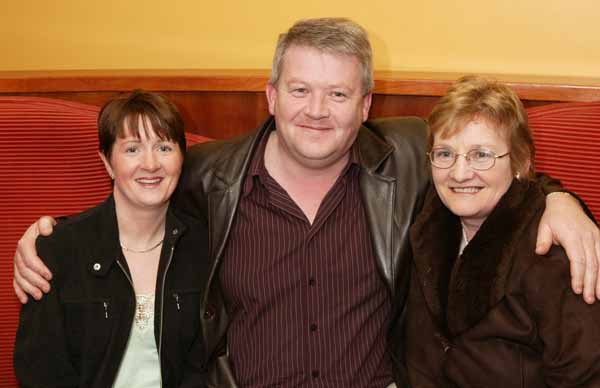 Mary and Frank Forde, Castlebar, and Mary Waldron Urlaur, pictured at  the Roger Whittaker Concert in the TF Royal Hotel and Theatre Castlebar. Photo Michael Donnelly