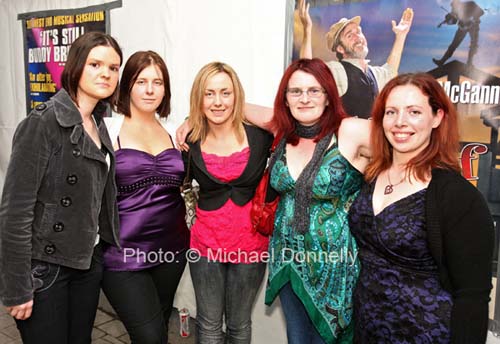 Pictured at the Saw Doctors in the TF Royal Pavillion Castlebar, fromleft: Catherine Hyland, Straide; Geraldine O'Meara Ballyvary; Mary O'Meara Ann Marie Jordan, Dublin and Helen O'Meara. Photo:  Michael Donnelly