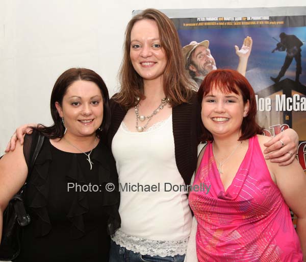 Pictured at the Saw Doctors in the TF Royal Pavillion Castlebar, from left: Aileen Higgins Culfadda, Ballymote, Patricia Niland, Balla and Daisy Joyce Achill. Photo:  Michael Donnelly