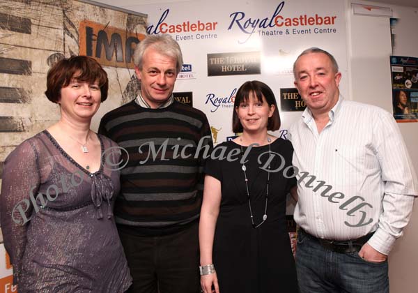 Brid and Kevin Higgins Ballinafad Sligo and Sinead and John O'Gara Ballinafad, pictured at The High Kings in the TF Royal Theatre Castlebar. Photo:  Michael Donnelly
