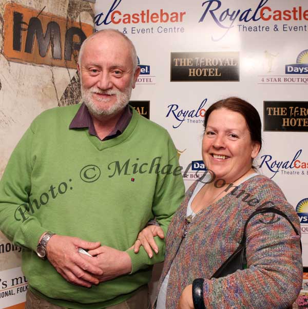 Michael and Marie Walsh Westport, pictured at The High Kings in the TF Royal Theatre Castlebar. Photo:  Michael Donnelly
