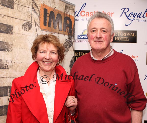 Una and Padraig Woolley, Claremorris, pictured at The High Kings in the TF Royal Theatre Castlebar. Photo:  Michael Donnelly