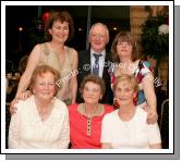 Neighbours pictured at the Ruby anniversary Celebrations of Fr Paddy Kilcoyne's Ordination in The Park Hotel, Kiltimagh, front from left: Eileen Roughneen, Bridie Reilly, and Cait McTigue; At back: Mary Murphy, Hugh McTigue  and Marion Dunne. Photo:  Michael Donnelly