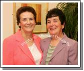 Pictured at the Ruby anniversary Celebrations of Fr Paddy Kilcoyne's Ordination in The Park Hotel, Kiltimagh,from left: Teresa Sweeney, Kiltimagh and Una Doyle, Swinfordy. Photo:  Michael Donnelly